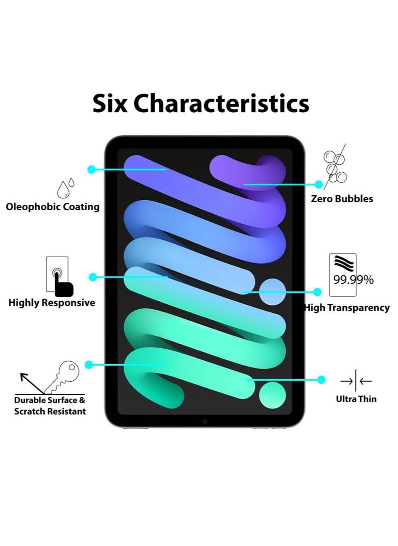 MIGOFAST Screen Protector compatible with iPad mini 7 (A17 Pro  2024 Model  7th Generation    8.3-Inch Tempered Glass Film  - Image 2