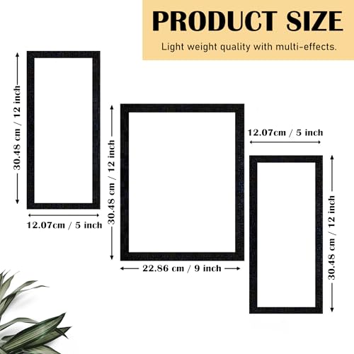 Rousrie Wall Painting Frames For decor, Pictures Frame For Living Room, Home Decoration, Bedroom, Set of 3, 1pc- 23 x 30 cm, 2pc- 12.5 x 30 cm (Design 1) - Image 4