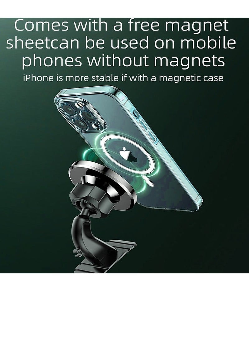 Yesido Magnetic Phone Holder with 20 Magnets Anti-slip Grip Easy Access Charging Port Fits Most Phones Yesido C201 Black - Image 4