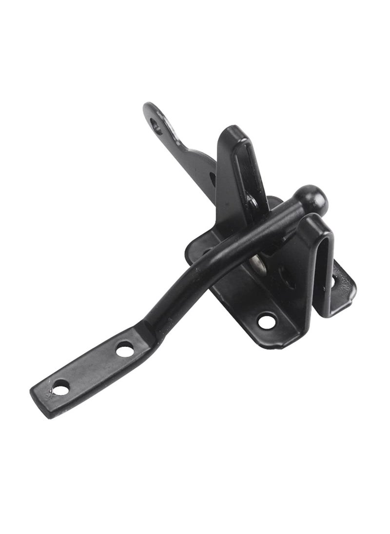 Richelieu Richelieu Hardware 301FBR 4 13/16-inch (123 mm) Automatic Gate Latch, Black  - Image 1
