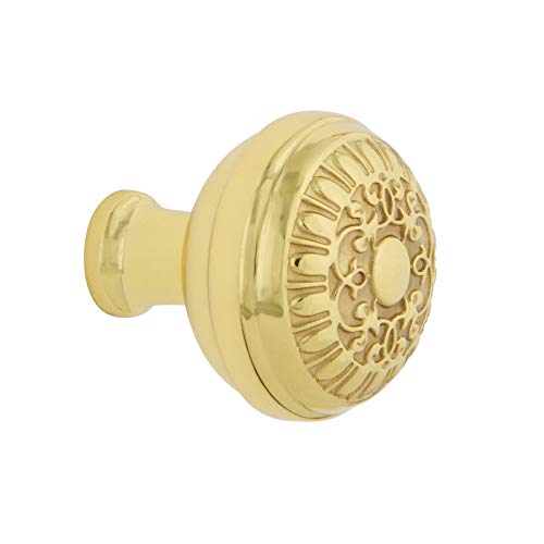 Nostalgic Warehouse Egg and Dart Brass 1 3/8" Cabinet Knob in Unlacquered Brass - Image 5
