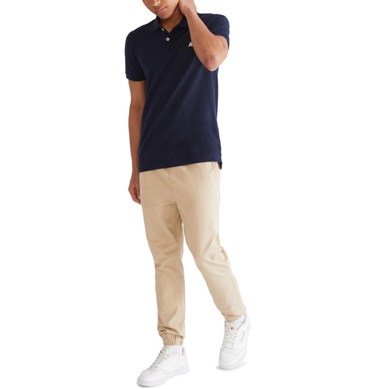 Aeropostale Aero A87 Solid Pique Polo, Heritage Navy, L - Image 2