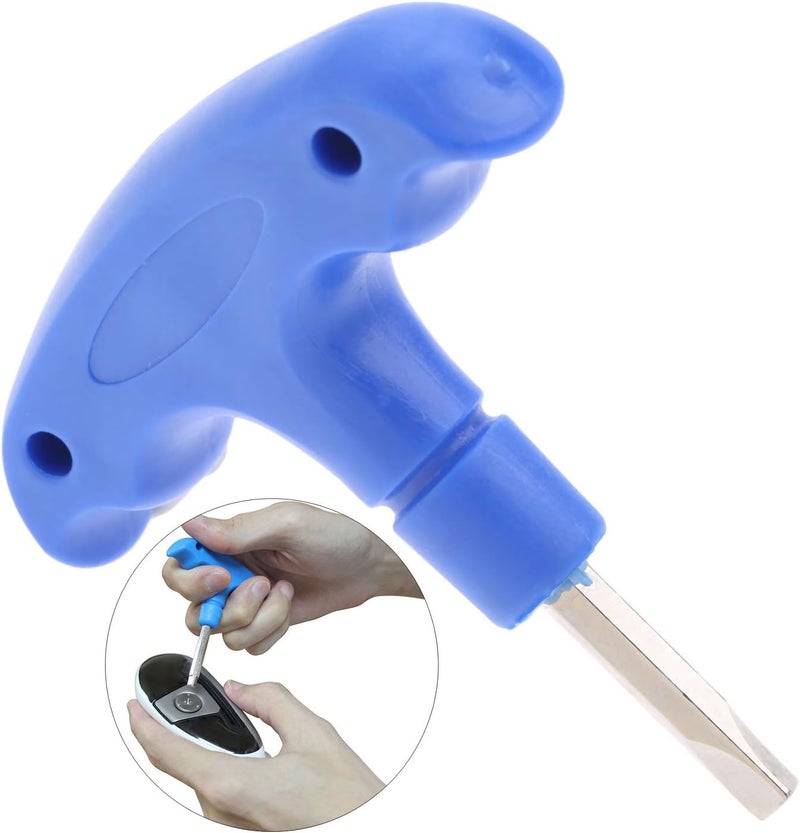 MUXSAM 1pc Golf Spike Wrench Torque Tool Wrenches with Triangle Tip for Drivers Fairway Weight Blue - Image 2