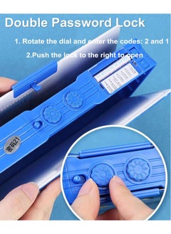 Generic Pop-up multifunctional pencil case, cartoon astronaut pencil case stationery with combination lock, pencil sharpener, schedule, whiteboard, school supplies, best birthday gift for teenagers  - Image 2