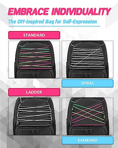 TRAILKICKER Soccer Ball Bag Backpack for Men Women with Ball & Shoes Compartment 32L Capacity Lightweight Breathable Boys Girls Basketball Bag Backpack Fit Volleyball Football Sports Travel School Gym Black Edge - Image 3