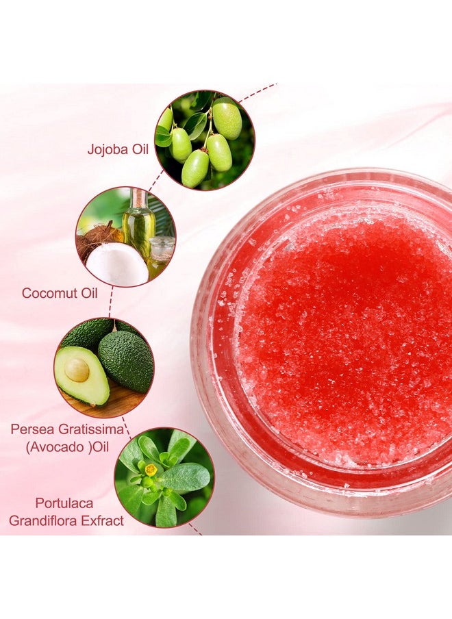 Elaimei Lip Scrub, Exfoliator & Moisturizer, Lip Repair For Lush Soft Lips, Chapped Dry And Flaky Lips Treatment (Strawberry)  - Image 1