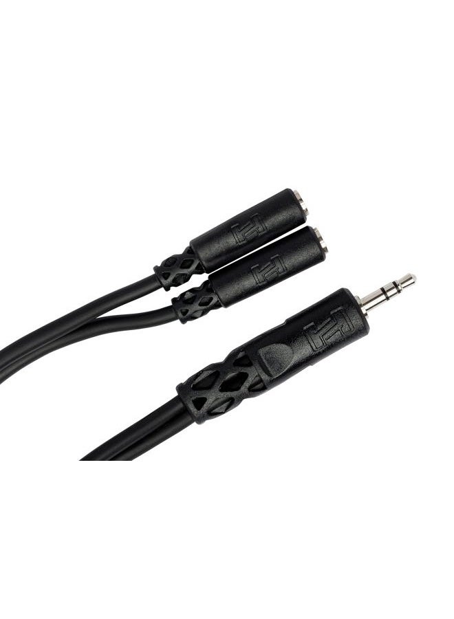 Hosa YMM-232 3.5 mm TRS to Dual 3.5 mm TRSF Y Cable - Image 2
