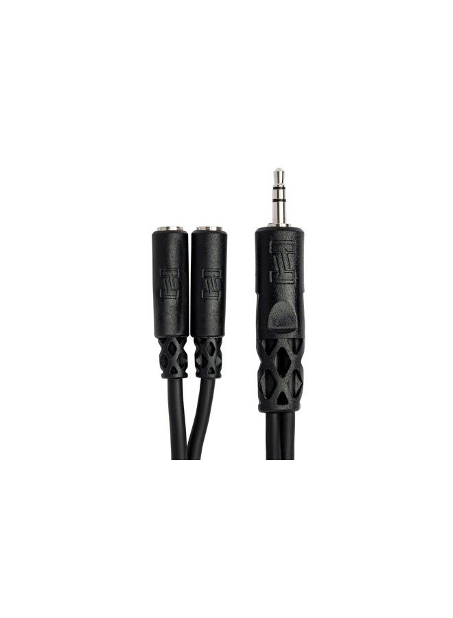 Hosa YMM-232 3.5 mm TRS to Dual 3.5 mm TRSF Y Cable - Image 4