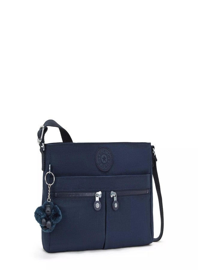 KIPLING KIPLING Kipling womens Women's New Angie Handbag, Lightweight Bag, Nylon Travel Crossbody Bag, Blue Bleu 2, 10.5 L X 8 H X 2 D US - Image 5