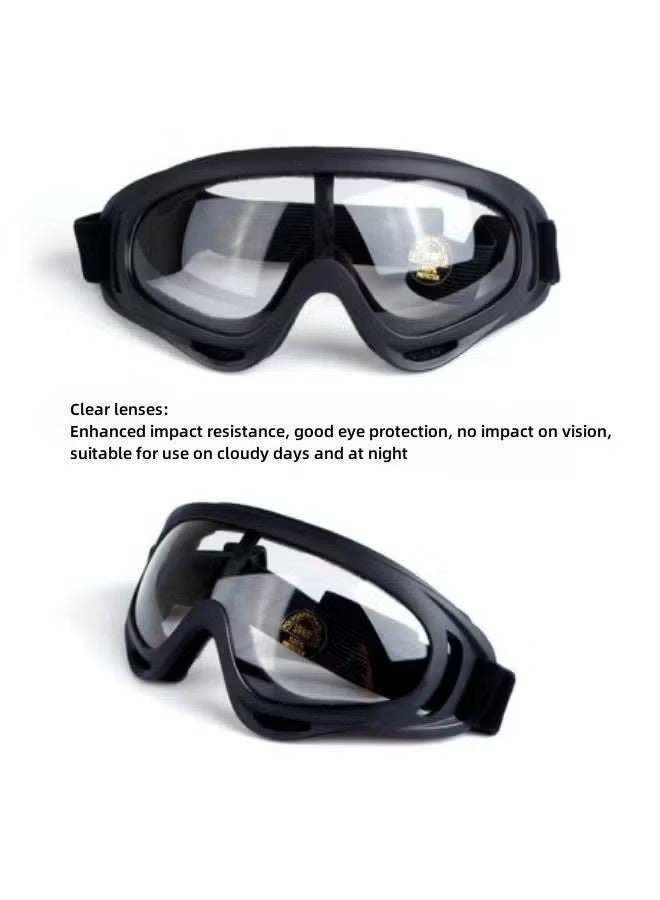 نظارات واقية من الرياح والرمال، نظارات ركوب الدراجات، نظارات التزلج، نظارات واقية خارجية، نظارات أمان بإطار كامل - Image 2