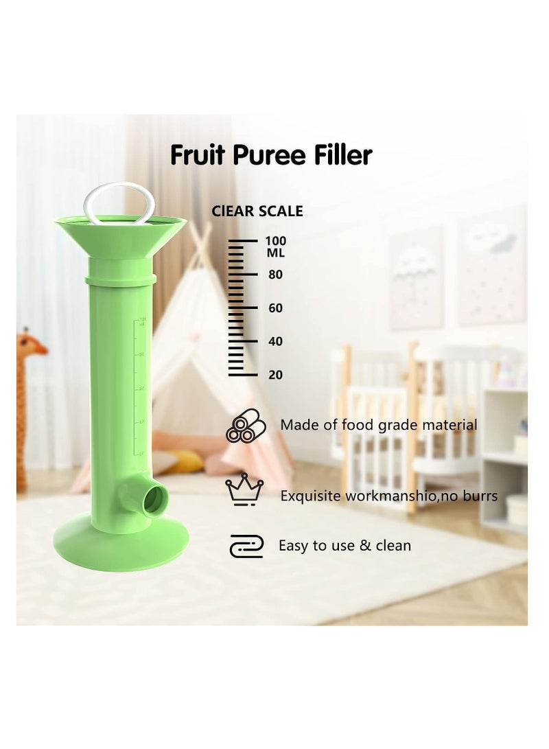 KASTWAVE Baby Food Maker with 9 Pcs reusable pouches for Toddlers Baby, Reusable Baby Food Pouches Filler Kit, for Storaging Applesauce Yogurt Smoothie Puree - Image 2