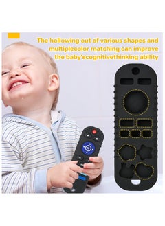 Silicone Baby Teething Toys,BPA Free TV Remote Control Shape Teething Toys for Babies 6-12 Months Baby Chew Toys for Toddlers,Baby Teethers Relief Soothe Babies Gums(Black) - pzsku/ZAB35316D40782F567387Z/45/_/1728701215/393e6f76-7f23-48f3-bb6a-e29439e69661