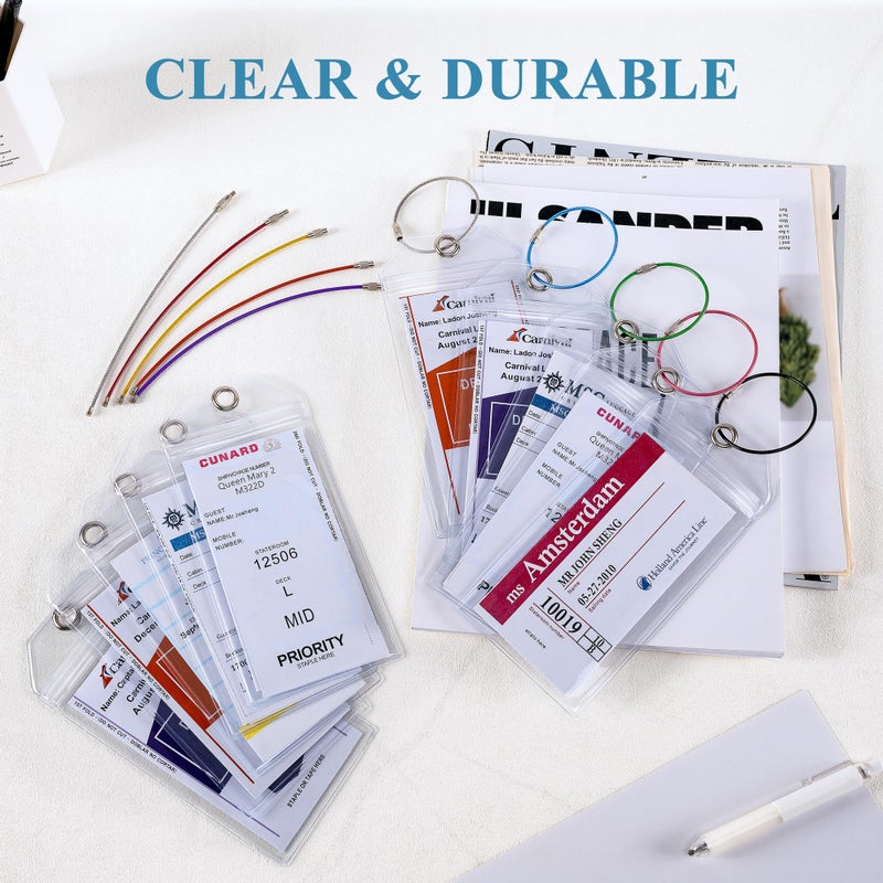 Jollyants Cruise Luggage Tag Holders for Carnival, Princess, NCL Luggage Tags for Cruise Ship Must Haves 2026 for Cruise Lovers, 10 Pack Cruise Ship Essentials - Image 4