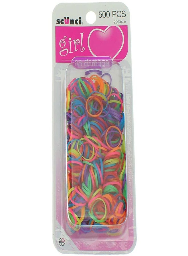 Scunci Girl No Damage Polyband Elastics 500 ea (Pack of 2) - Image 1