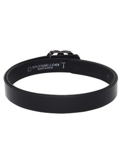 TEAKWOOD Genuine Leather Women Black Belt One Size 30-42 inch  - Image 3