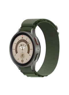 Alpine Loop For Samsung Galaxy Watch 7 6 5 4 FE 40mm 44mm 45mm/Galaxy Watch 6 4 Classic 43mm 47mm 42mm 46mm    Strap with Metal G Hook band - Green