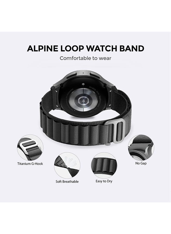 O Ozone - Alpine Loop For Samsung Galaxy Watch 7 6 5 4 FE 40mm 44mm 45mm/Galaxy Watch 6 4 Classic 43mm 47mm 42mm 46mm    Strap with Metal G Hook band - Green - Image 1