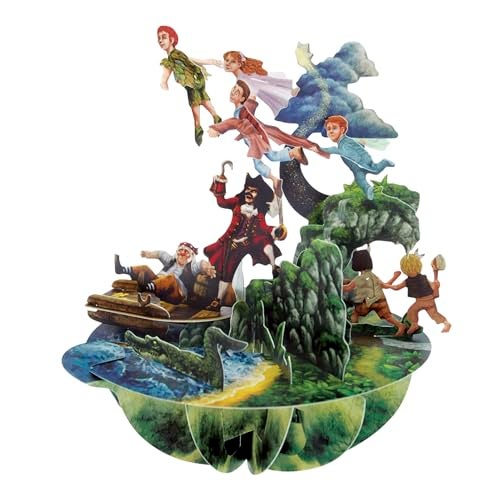 SANTORO Pirouette, 3D Pop Up Greeting Card - 'Peter Pan' - Collectible Card - Birthday Gift, Thank You Card, Get Well, All Occasions or Just Because - Party Favors for Kids, Centerpieces, Decoration, Corporate Gifts, Employee Appreciation - Image 1