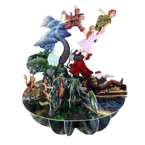 SANTORO Pirouette, 3D Pop Up Greeting Card - 'Peter Pan' - Collectible Card - Birthday Gift, Thank You Card, Get Well, All Occasions or Just Because - Party Favors for Kids, Centerpieces, Decoration, Corporate Gifts, Employee Appreciation - Image 2