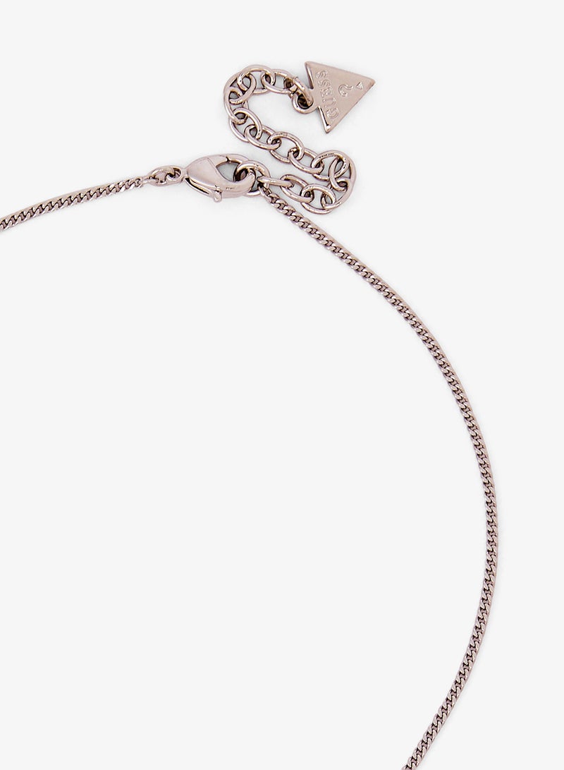 GUESS Crystal Flat Kitten Necklace - Image 3