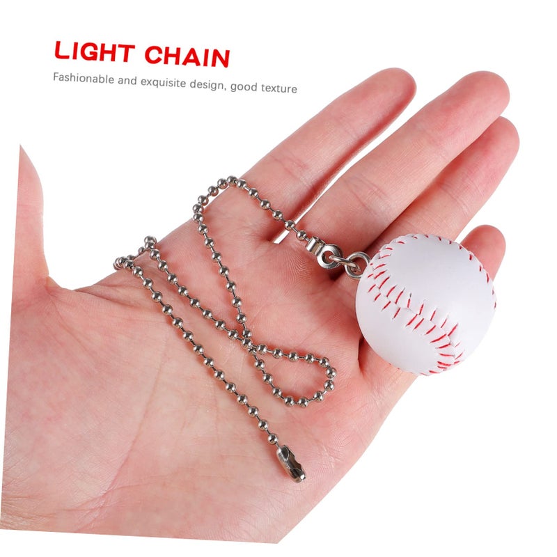 Baseball Ceiling Fan Pull Chain Extension 2 Pack Decorative Hanging Ornaments - Image 3