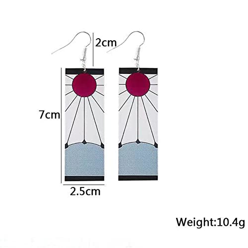 Bkinpid Tanjiro Earrings Hanafuda Tanjiro Cosplay Earrings Anime Jewelry Accessories - Image 5