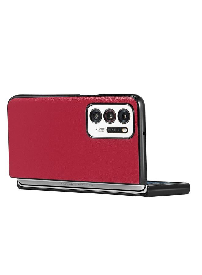 S-TOP Case For OPPO Find N Plain Skin Litchi Texture Phone Case - Image 2