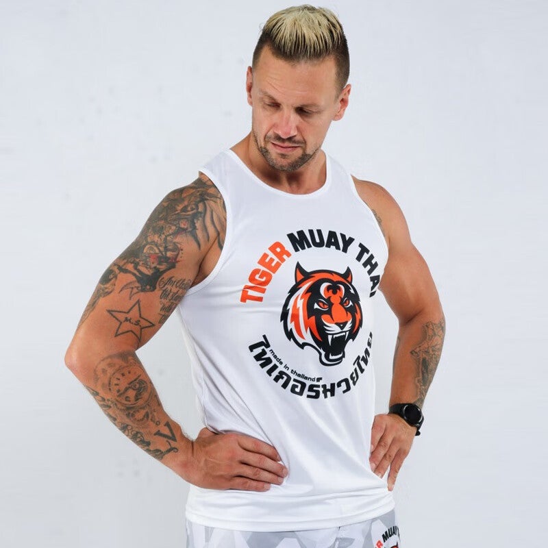 Tiger Muay Thai Boxing Tiger Muay Thai Boxing Suit Fight Vest Mma Fighting Fitness Training Quick-Drying Exercise - Image 1