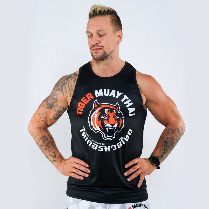 Tiger Muay Thai Boxing Tiger Muay Thai Boxing Suit Fight Vest Mma Fighting Fitness Training Quick-Drying Exercise - Image 5