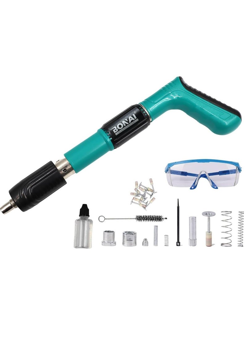BONAI BONAI Nail Wall Fastening Tool High-pressure Nail-Gun Manual Steel Nail-Gun Strength Adjustable for Home DIY Woodworking Cement Wall  - Image 1