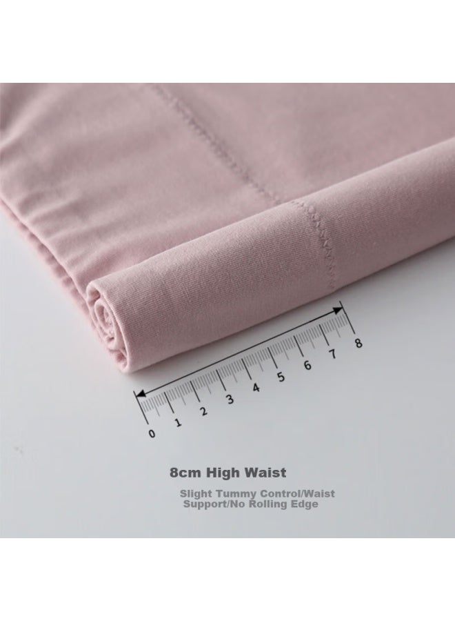 Youngyell Women's High-waist Pure Cotton Underwear, 10a Antibacterial, Plus Size, 200 Jin Capacity, Seamless Tummy Control And Lifting Panties, 4 Pairs - Image 5