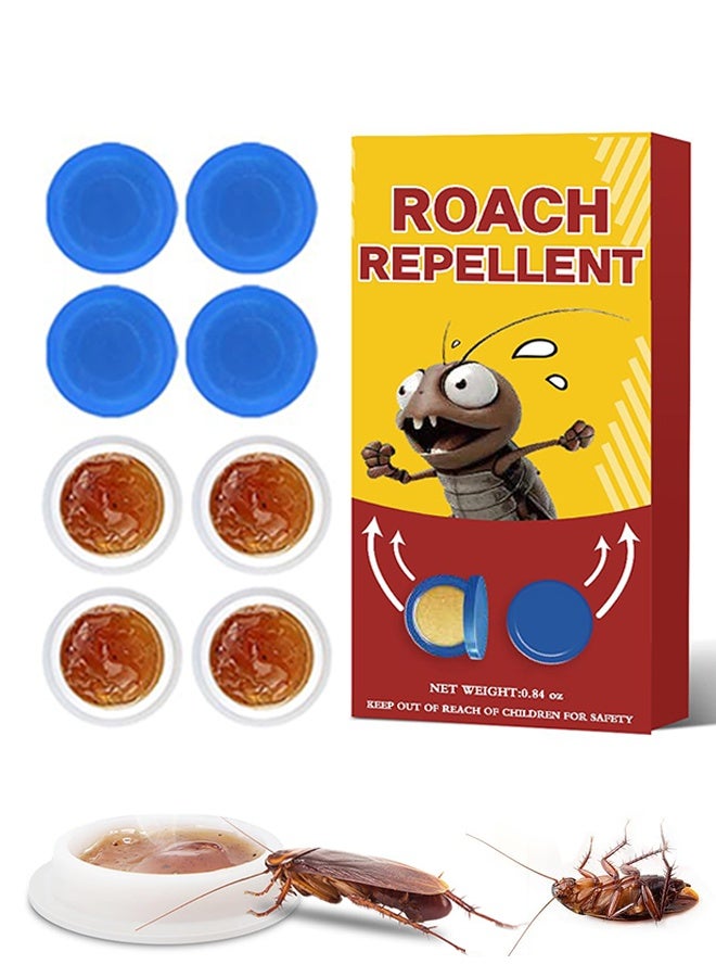 Professional Strength Cockroach Gel Bait, 8 Pack Effective Roach Killer Consume Bait for Heavy Infestations, Pet Safe Formula for Control in Cracks Crevices Walls - Image 1