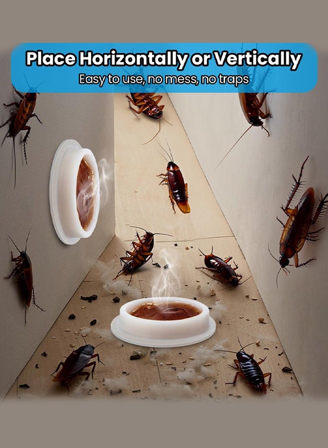 Professional Strength Cockroach Gel Bait, 8 Pack Effective Roach Killer Consume Bait for Heavy Infestations, Pet Safe Formula for Control in Cracks Crevices Walls - Image 3