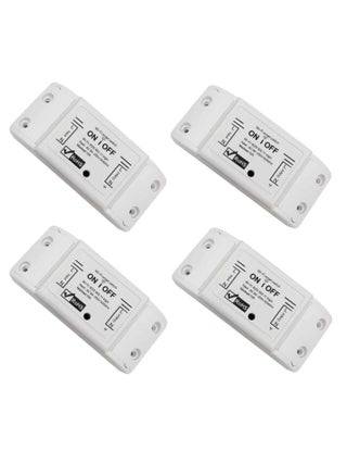 Smart Home Wireless Wifi relay switch, Neutral Wire Required, No Hub Required, Compatible with Google Home & Alexa, Push Button & App Remote Control, Timing Function & Voice Control (Pack of 4) - pzsku/ZAB3606C7A6E2433CA437Z/45/_/1740165776/9f13ec13-f7a8-4236-91d2-602a8a7afb36