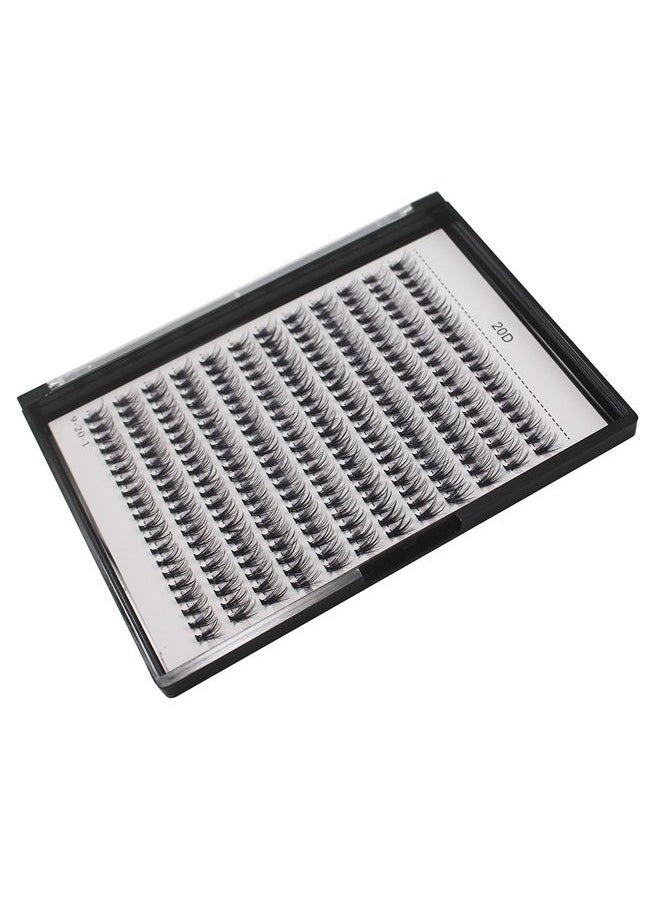 Bodermincer 240pcs C Curl 20D Cluster Eyelashes 0.07mm 20D-8mm to 20D-20mmTo Choose Professional Makeup Individual Cluster Eye Lashes False Lasehs Cluster Wholesale Bulk (20D-9mm)  - Image 4