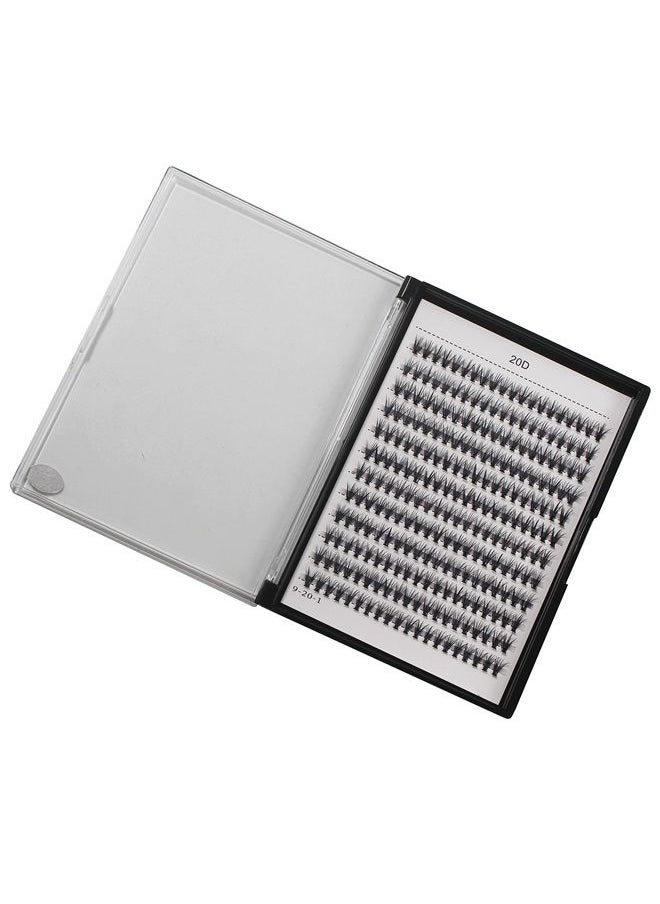 Bodermincer 240pcs C Curl 20D Cluster Eyelashes 0.07mm 20D-8mm to 20D-20mmTo Choose Professional Makeup Individual Cluster Eye Lashes False Lasehs Cluster Wholesale Bulk (20D-9mm)  - Image 5
