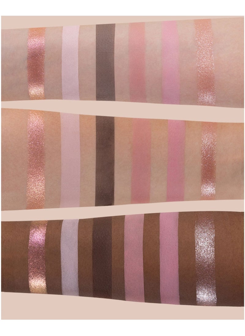 Flower Knows Swan Ballet 6-Color Eyeshadow Palette Delicate Matte Glow Shimmer Waterproof Eye Shadow Beauty Makeup Cosmetics, 6.5g (03 Pink Swan)  - Image 2