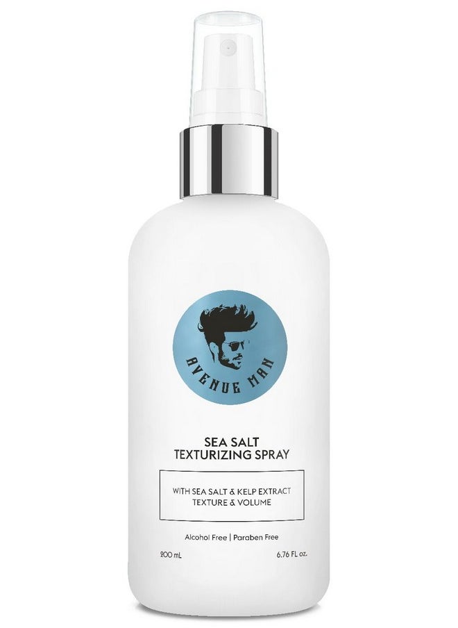 Avenue Man - Avenue Man Sea Salt Spray for Men - Texturizing & Thickening Sea Salt Hair Spray for Men with Kelp and Brown Seaweed Extract - Paraben, Sulfate-Free - Add Volume and Texture Beach Hair Spray 6.76 Oz - Image 1