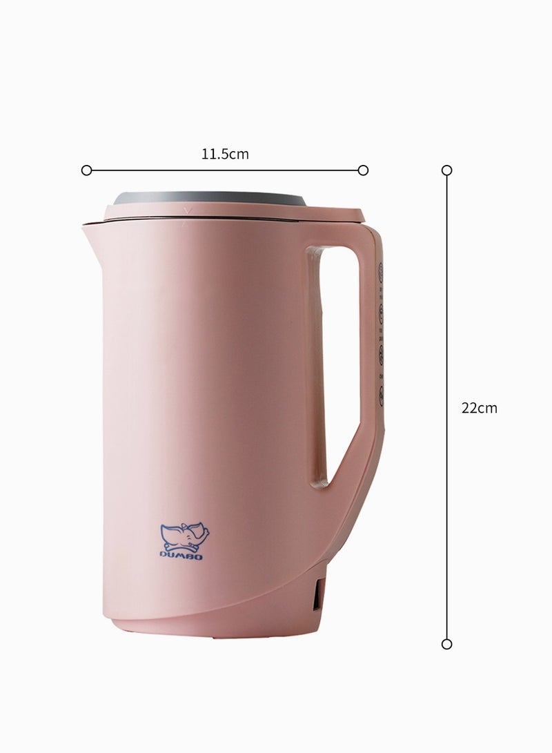 DUMBO Electric Wall-breaking Cooking Soymilk Machine Grinder Juicer 400ml 400W DB-03 Pink - Image 1