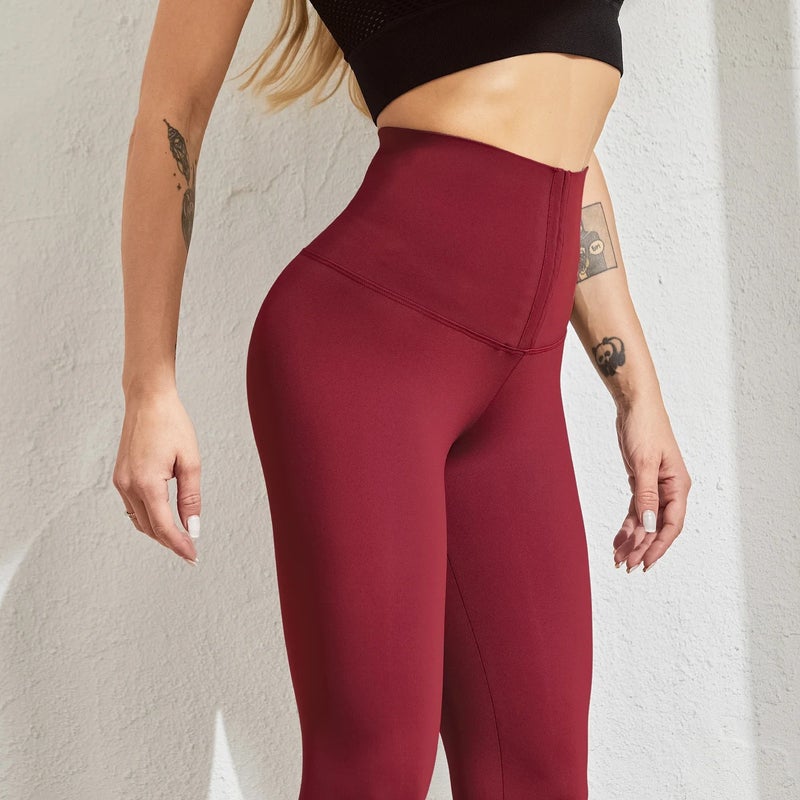 Bluejw Hot Sale High Waist Yoga Leggings for Women - Tummy Control Compression Slimming Pants - Fitness Workout Waist Trimmers - Solid Color Tights - Image 5