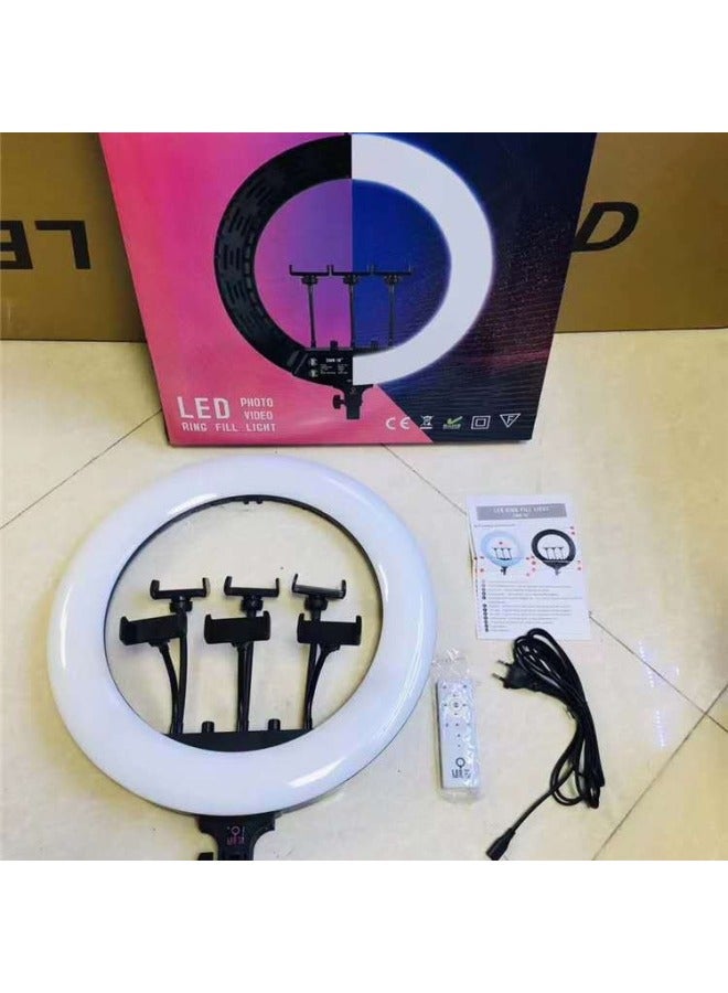 general 18-inch SMN-18 Live Light Lights Beauty And Skin Rejuvenation Internet Celebrity Selfie Floor High Definition Soft Light Ring Light Six-seat-Color:18 fill Light (6 Seats) - Image 1