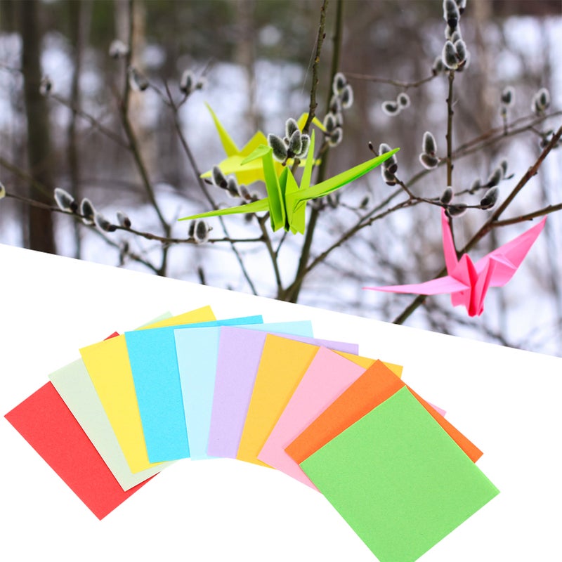 520 pcs 10 Colors Square Folding Paper Colorful Double Sided Origami Crane Craft Sheets 5x5 cm - Image 3