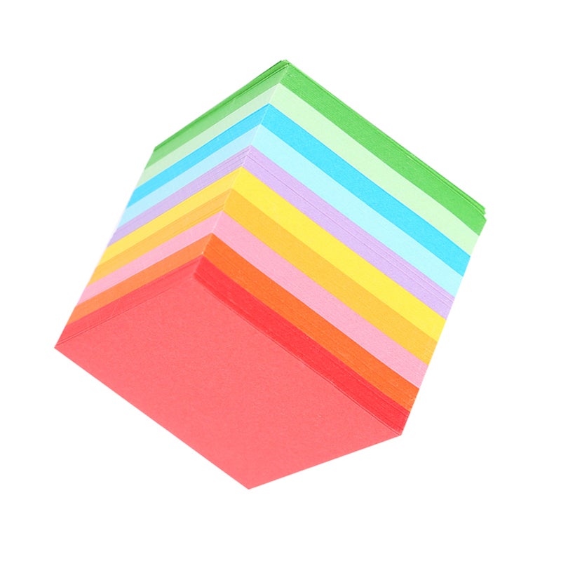 520 pcs 10 Colors Square Folding Paper Colorful Double Sided Origami Crane Craft Sheets 5x5 cm - Image 2