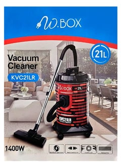 W.BOX Barrel Vacuum Cleaner 21 Liter 1400 Watt  Black*Red | KVC21LR  - Image 4