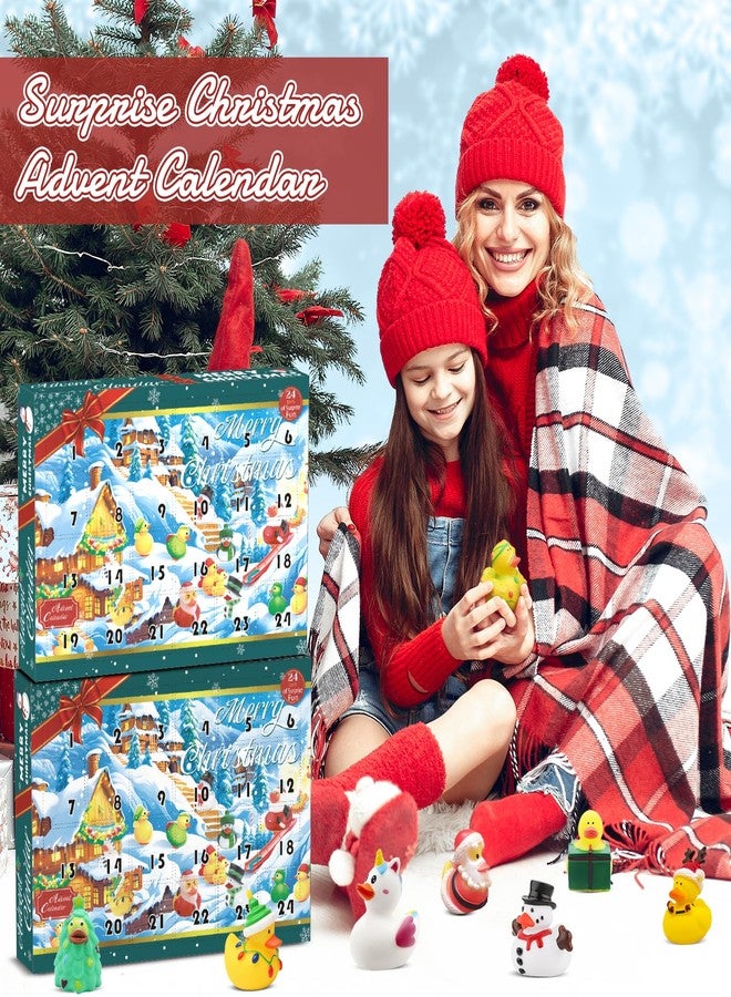 HBYDO Christmas Advent Calendar 2025 with 24 Rubber Ducks, 24 Days Countdown Blind Boxes Holiday Fun Rubber Ducky Bath Toys Set, Christmas Party Favor Xmas Surprise Gifts Boxes - Image 3