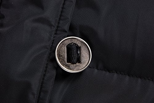 ELORA Heavyweight Women’s Winter Coat: Vegan Down Puffer, Warm, Mid-Length, Cargo Pockets, Faux Fur Hood,Black,X-Small - Image 5