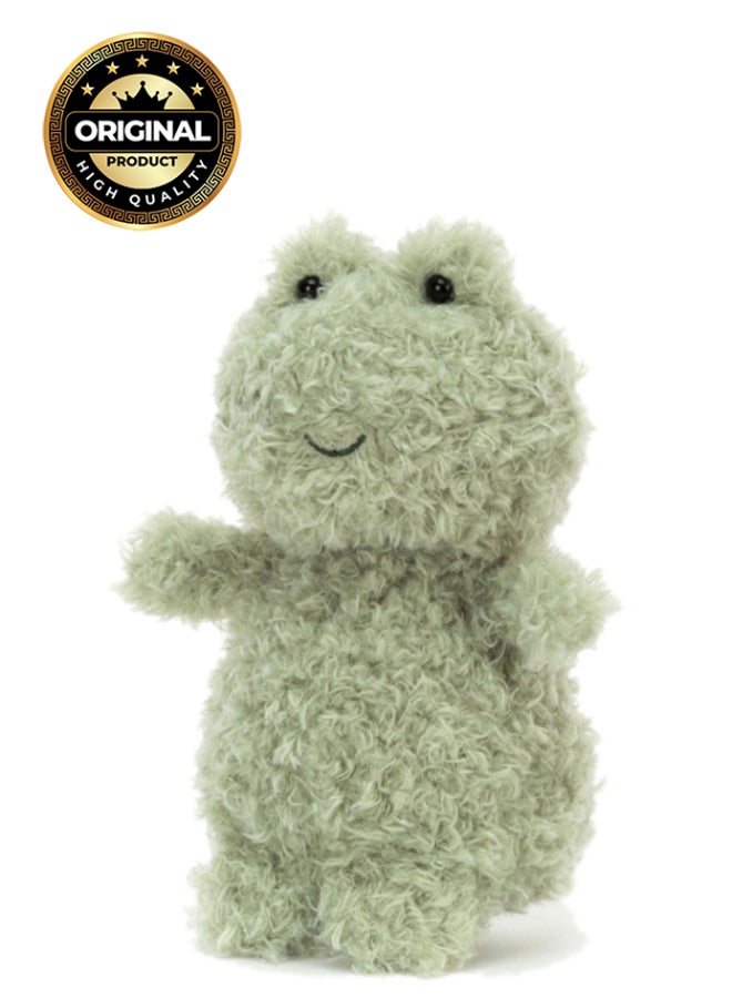 Jellycat ضفدع صغير محشو - لعبة ناعمة محشوة بأرجل كوردية، هدية عيد الحب لطيفة للأطفال والبالغين، مجموعة جليكات، 18 سم - Image 1