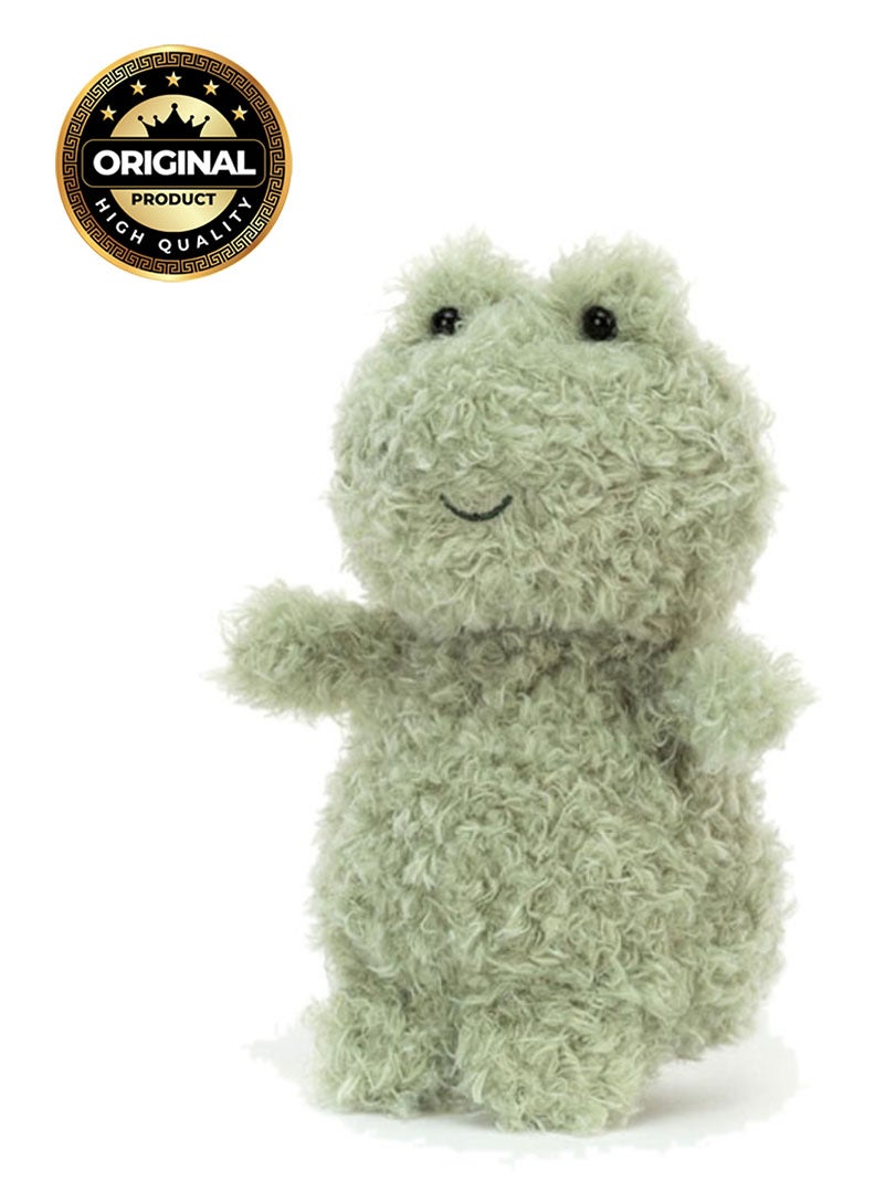 Jellycat Little Frog Plush – Soft Stuffed Toy with Cordy Legs, Cute Valentine’s Gift for Kids & Adults, Collectible Jellycat, 18cm - Image 1