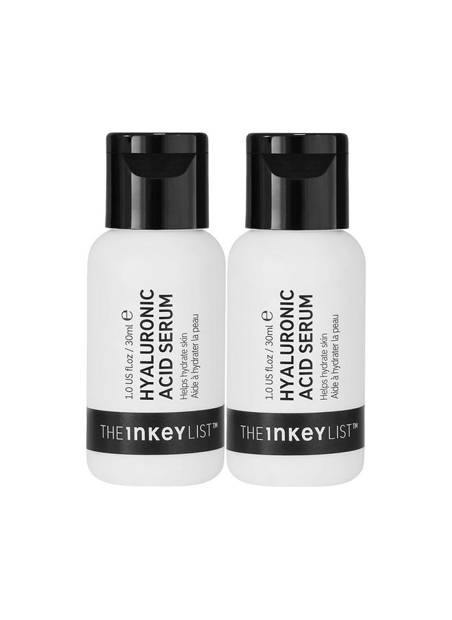 The Inkey List The INKEY List Hyaluronic Acid Serum Duo, Hydrate Multiple Layers of Dry Skin, Plump and Smooth Fine Lines and Wrinkles, 1.0 fl oz (2 Pack)  - Image 1
