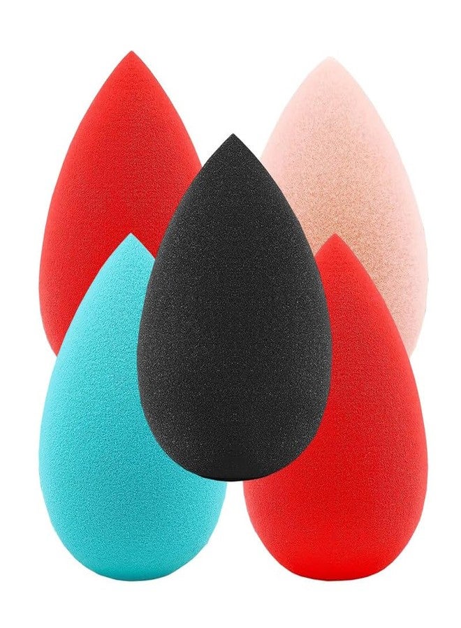 CHRONEX 5PCS Beauty Blender Sponges for Face Makeup|Beauty Blender Face Sponge Puff,Soft, Latex-Free - Image 1